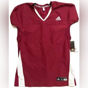 Adidas Men’s American Football Jersey Maroon and White Size 2XL NWT Sports